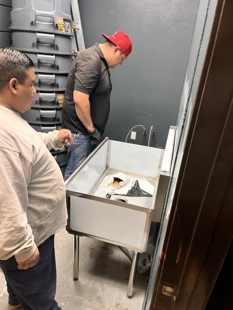 Commercial plumbing and sink installation in South College