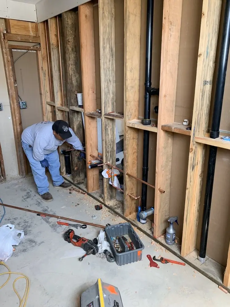 Commercial rough-in plumbing for Trenchless Sewer Repair in South College